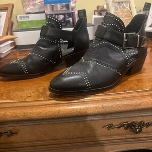 Studded Black Ankle Boots